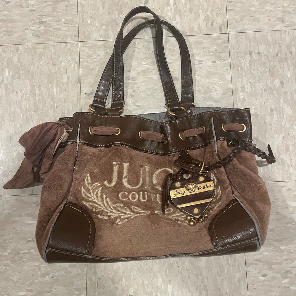 Vintage Tan Brown Juicy Couture Purse Tote Bag Daydreamer Handbag Terry
Cloth